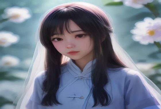 日系少女在樱花树下身着白丝长裙与JK制服，光线柔和，画面充满日系清新纯净氛围，白丝美女审美文化代表图